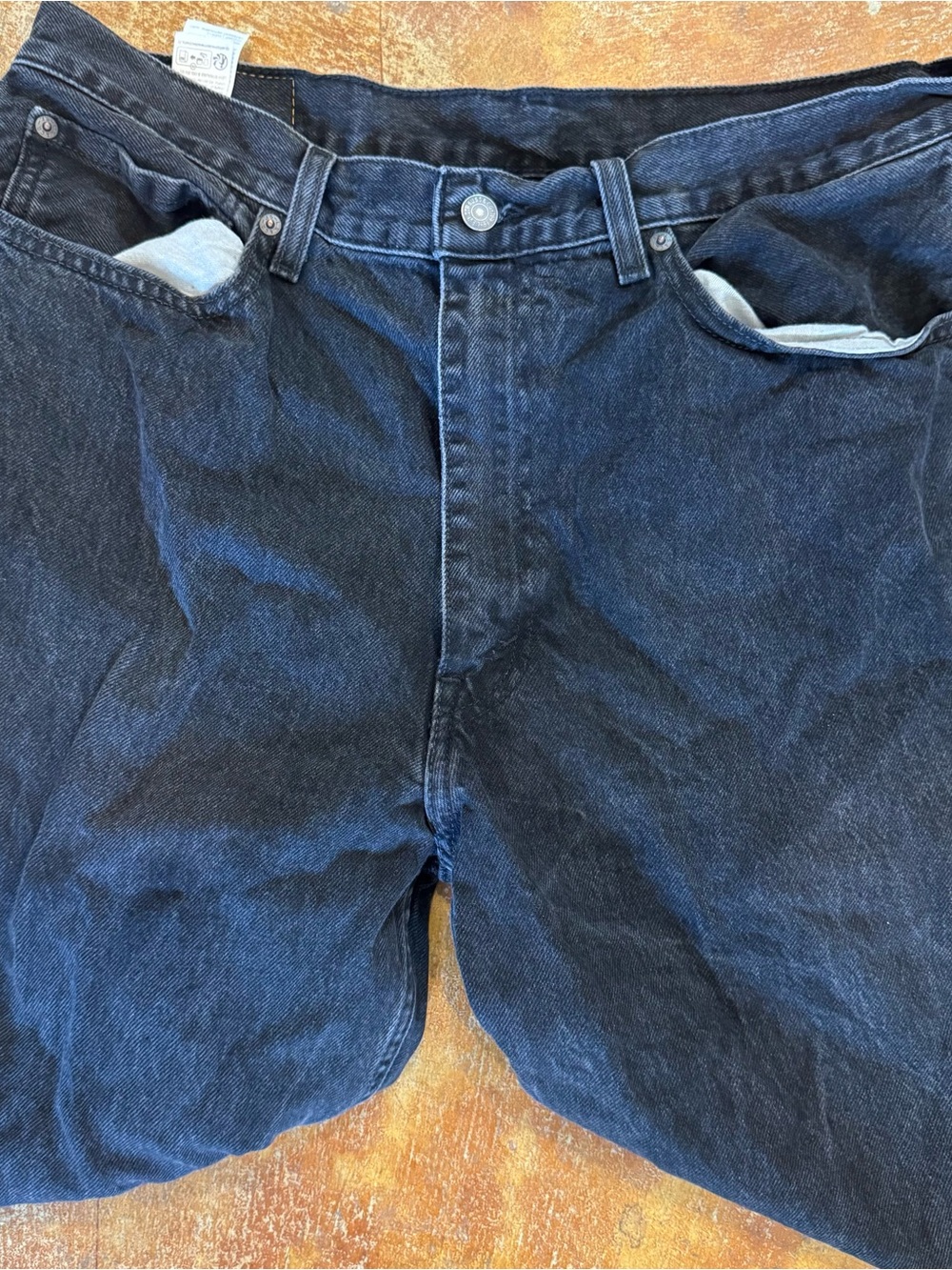 Levi’s 565 Black Mens 36x30 Denim Jeans Pants